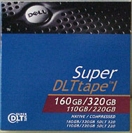 DELL S-DLT 160/320GB DATA CARTRIDGE