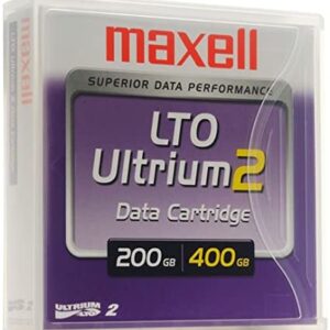 MAXELL LTO2 200/400GB DATA CARTRIDGE PRE LABELLED