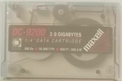 MAXELL DC9200 5.25 QIC 2GB MAGNUS DATA CARTRIDGE