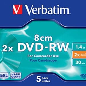 VERBATIM 2XDVD-RW MINI DISC 1.4GB 5PK