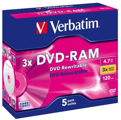 VERBATIM 3X DVD-RW 4.7GB 5PK