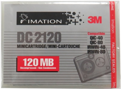 IMATION DC2120 3.5" QIC 120MB DATA CARTRIDGE