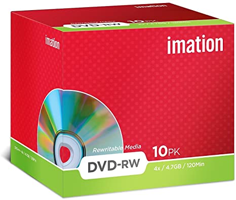 IMATION DVD-RW 4.7GB JEWEL CASE 10PK
